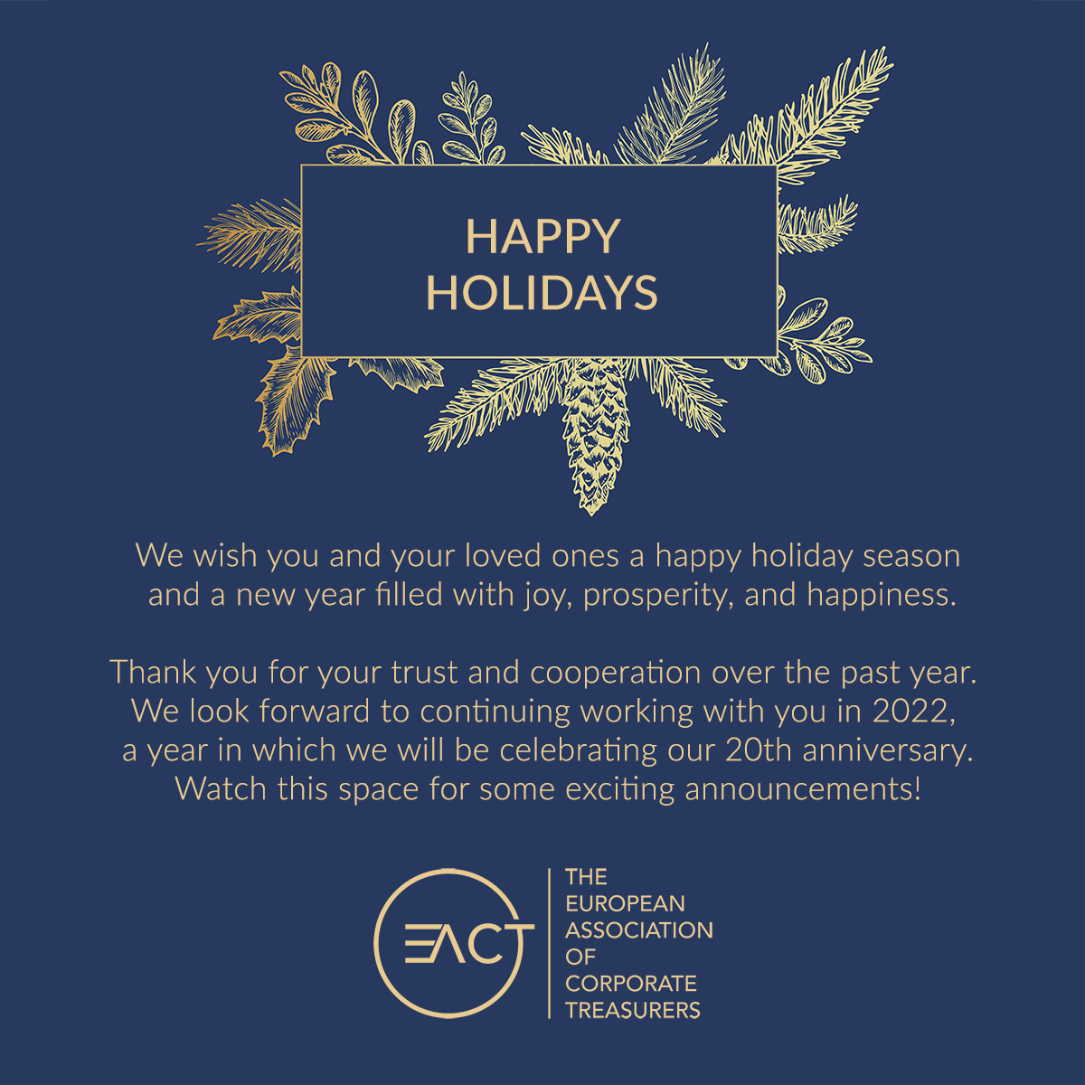 Happy holidays from the EACT!